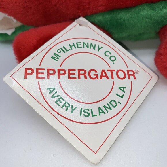 Tabasco Pepper Sauce Peppergator Alligator Plush Stuffed Animal Toy Red Green - Picture 2 of 12